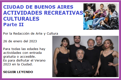 ACTIVIDADES CULTURALES Y RECREATIVAS II